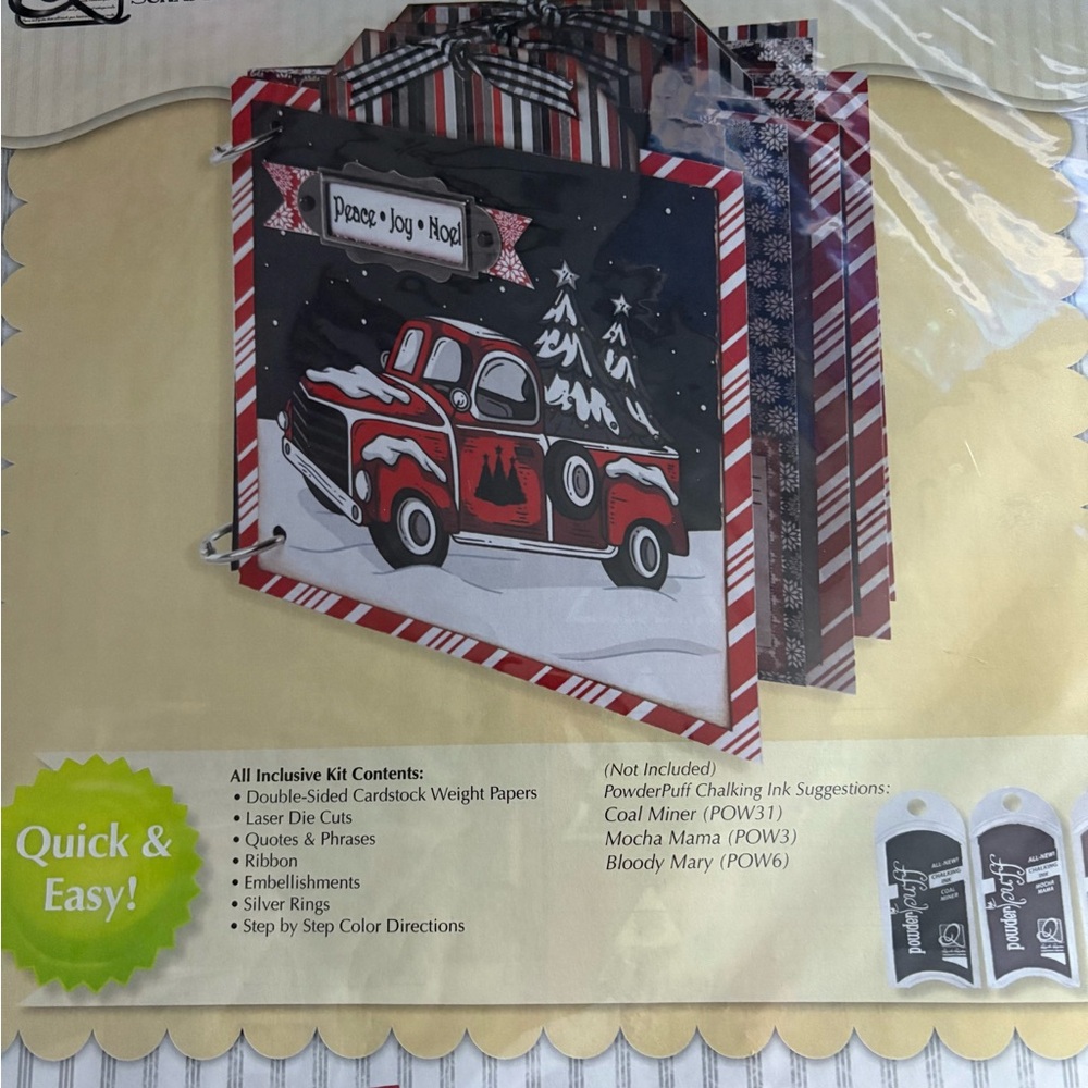Festive Red and Black Holiday Book Kit